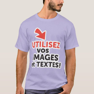 Camiseta Imprimir sus diseños en línea DIY en Español