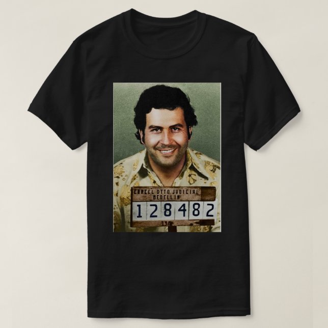Camiseta Imprimir tablero de arte PABLO ESCOBAR (Diseño del anverso)
