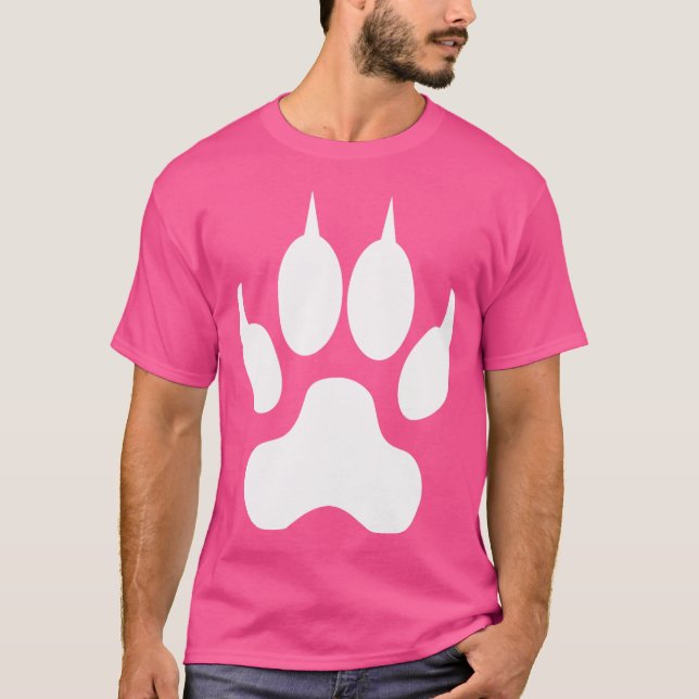Camiseta Imprimir Wolf Paw (Anverso)