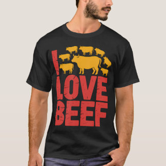 Camiseta Imprimo Fanáticos de Ganado Vacuno