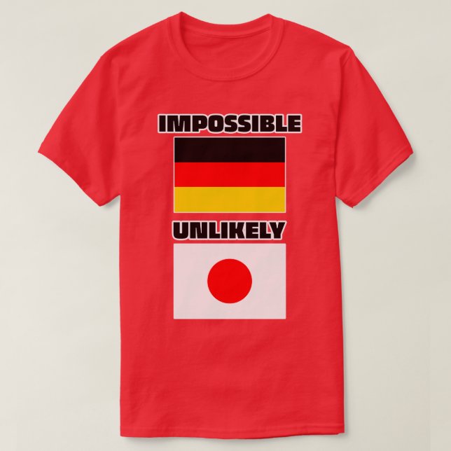 Camiseta Improbable Alemania Japón (Diseño del anverso)