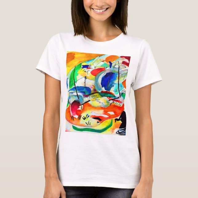 Camiseta Improvisación 31 (batalla naval de Kandinsky) (Anverso)