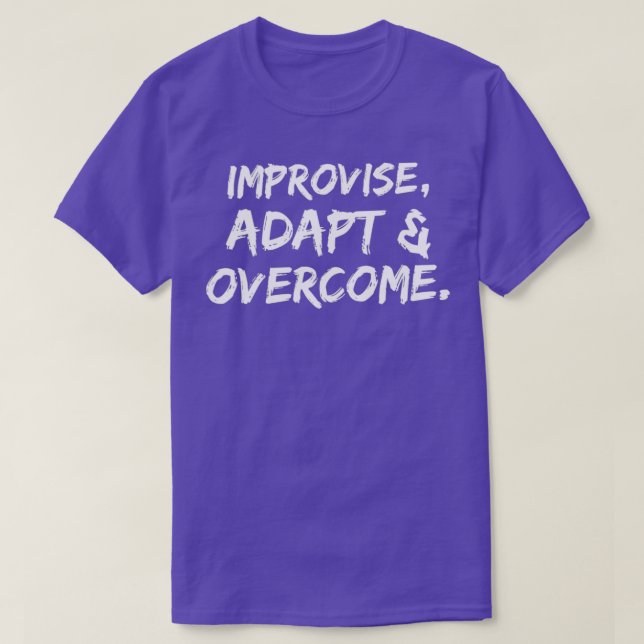 Camiseta Improvisar la superación del amplificador de adapt (Diseño del anverso)