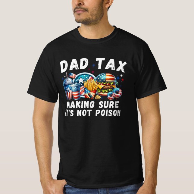 Camiseta Impuesto de papá divertido retro, chiste de papá d (Anverso)