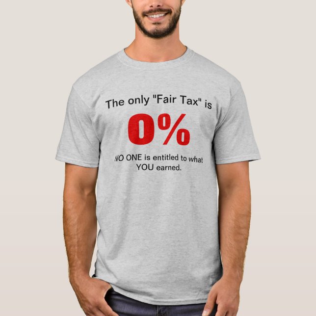 Camiseta Impuesto justo (Anverso)