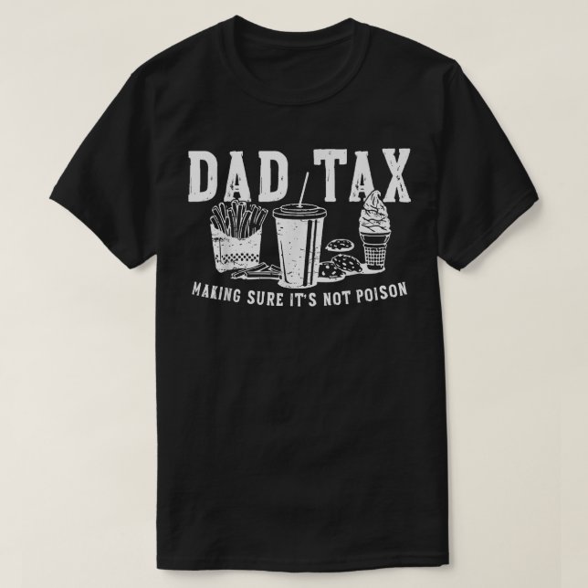 Camiseta Impuesto Retro a Papá Asegurándose De Que No Es Ve (Diseño del anverso)