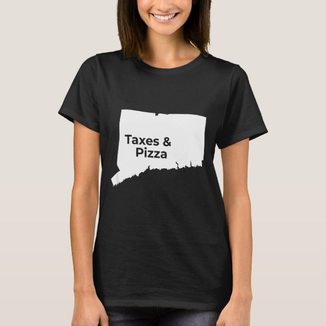 Camiseta Impuestos de Connecticut &amp; Connecticut Zza  (Anverso)