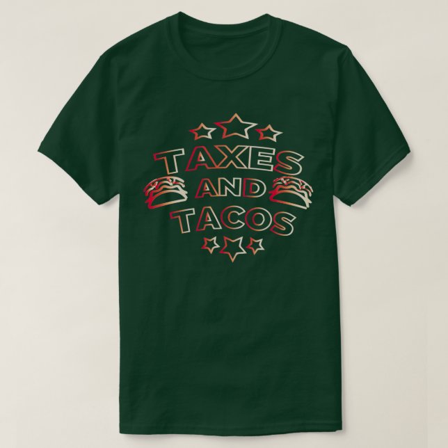 Camiseta Impuestos y tacos 8 (Diseño del anverso)
