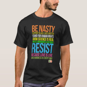 Camiseta Impugnar a Trump ser desagradable TShirt vidas neg