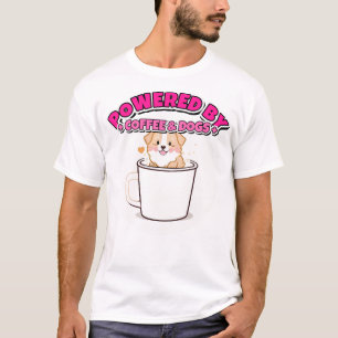 Camiseta Impulsada por Café y Besos de Perro Mama de Perro