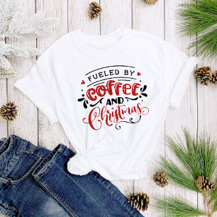 Camiseta Impulsadas por café y Navidades se burlan de las m