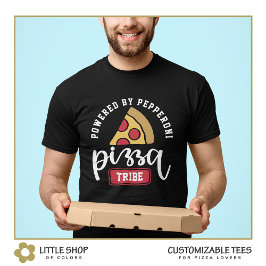 Camiseta Impulsado por Amante de la Pizza de Pepperoni Pers