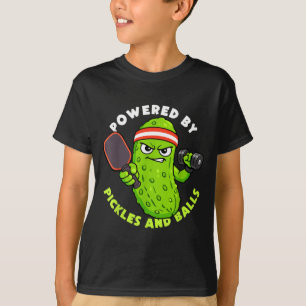 Camiseta Impulsado por amantes de pickles y pickleball homb