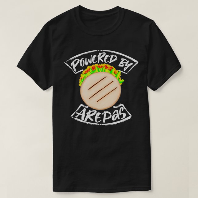 Camiseta Impulsado por Arepas (Diseño del anverso)