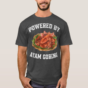Camiseta Impulsado Por Ayam Goreng Fitness Alimentario Indo