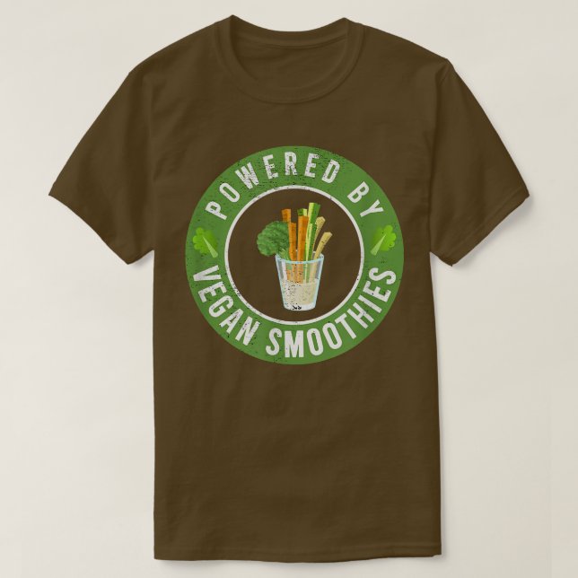 Camiseta Impulsado por batidos veganos perfectos para veget (Diseño del anverso)