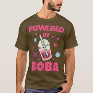 Camiseta Impulsado por Boba Cute Kawaii Bubble Tea Lover