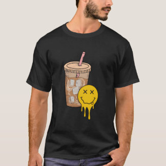 Camiseta Impulsado Por Café Con Hielo Y Ansiedad Salud Ment