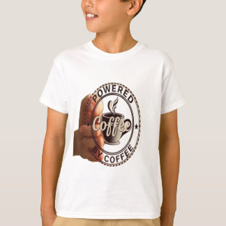 Camiseta Impulsado por Café" Gráfico Divertido para Niños