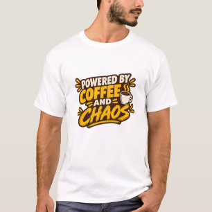 Camiseta Impulsado por Café y Caos