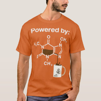 Camiseta Impulsado por Caffeine Coffee Drinker Science Addi