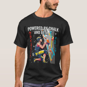 Camiseta Impulsado por Chalk y Beta Climbing Design 
