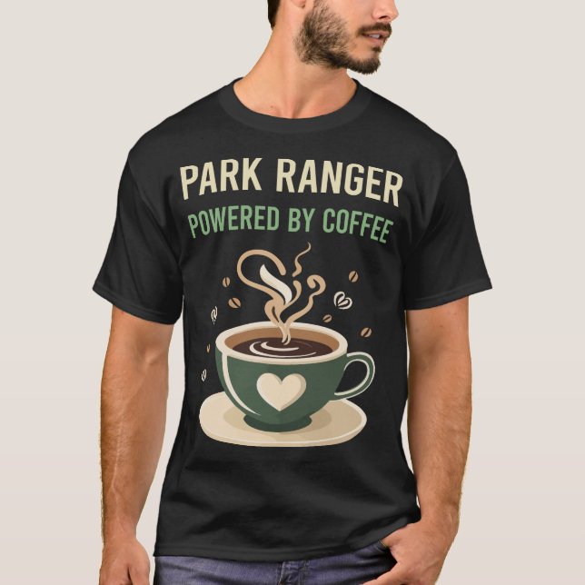 Camiseta Impulsado Por Coffee Park Ranger (Anverso)