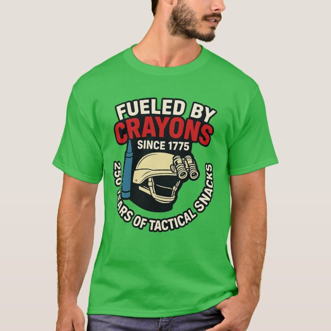 CAMISETA IMPULSADO POR CRAYONS 250 AÑOS DE APERITIVOS TÁCTI (Anverso)