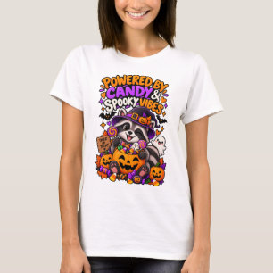 Camiseta Impulsado por dulces y vibraciones espeluznantes M