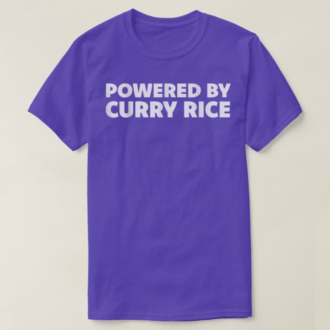 Camiseta Impulsado por el arroz con curry - Dish nacional d (Diseño del anverso)