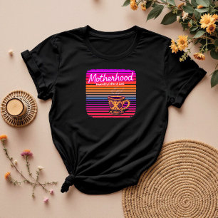 Camiseta Impulsado por el café y el amor   Dia divertida de
