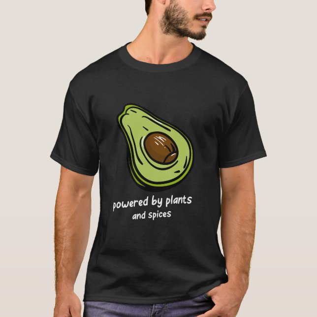 Camiseta Impulsado Por El Chef Vegan Funny De Plantas Y Esp (Anverso)