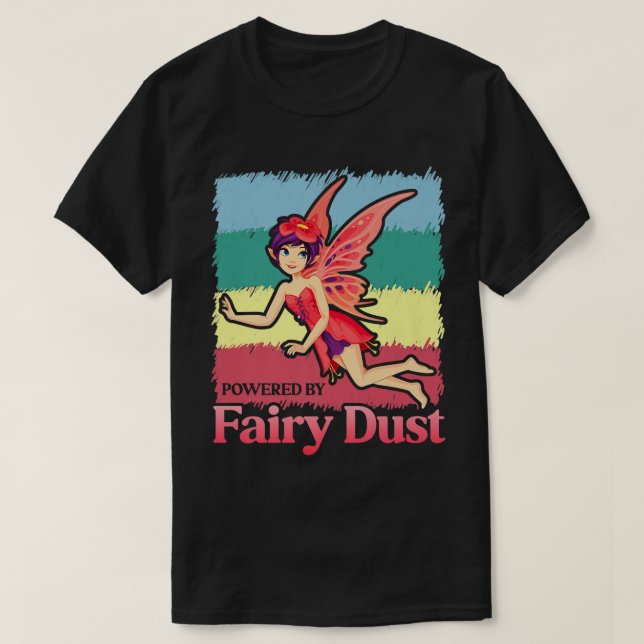 Camiseta Impulsado Por El Fairy Dust Magical Imaginary Bein (Diseño del anverso)