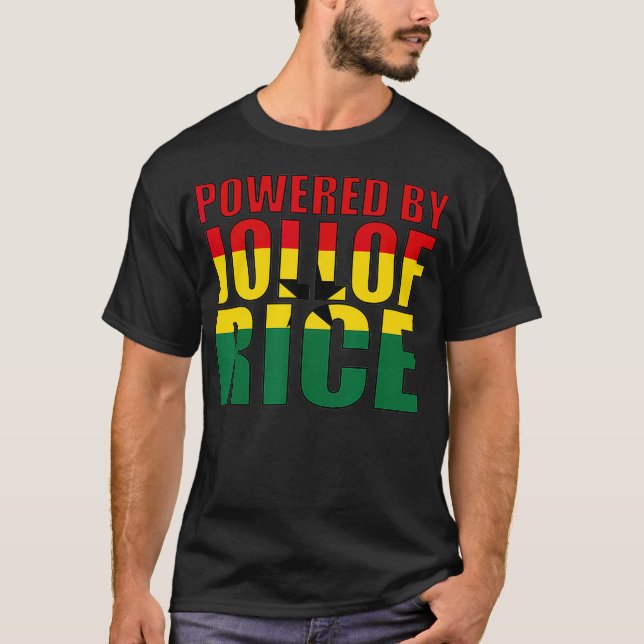 Camiseta Impulsado por el regalo de Jollof Rice Ghana para  (Anverso)