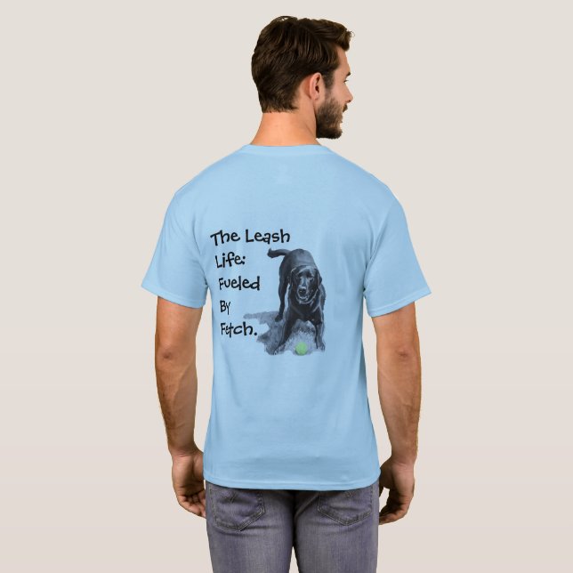 Camiseta Impulsado por Fetch (Reverso completo)