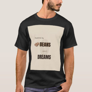 Camiseta Impulsado Por Granos Y Sueños Amante Del Café Moti