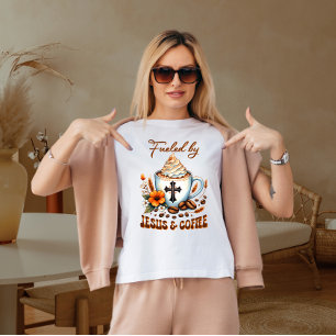 Camiseta Impulsado por Jesús café 