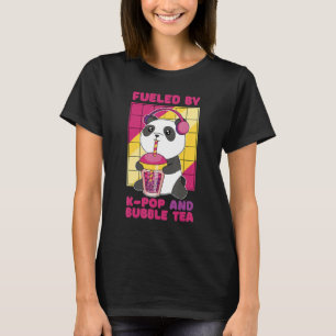 Camiseta Impulsado por K Pop y Bubble Tea corazón coreano a
