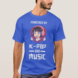 Camiseta Impulsado por k-pop y la música k-pop merch