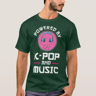 Camiseta Impulsado por k-pop y música