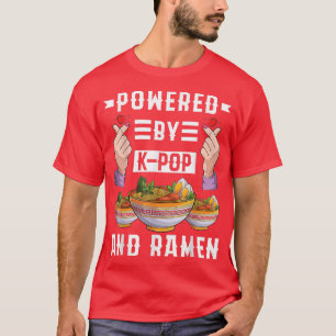 Camiseta Impulsado Por K-pop Y Ramen Kpop Music Kdrama Men 