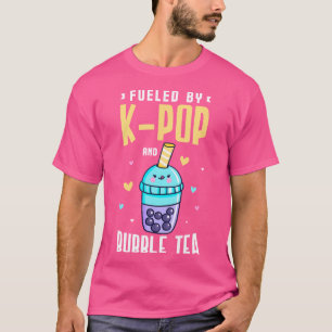 Camiseta Impulsado por K-Pop y té de burbujas para fanático