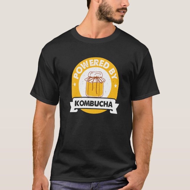 Camiseta Impulsado Por Kombucha Scoby Fermented Tea Ferment (Anverso)