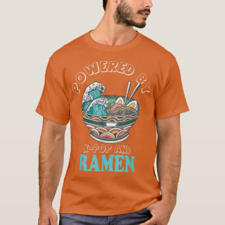 Camiseta Impulsado por Kpop y Ramen Anime