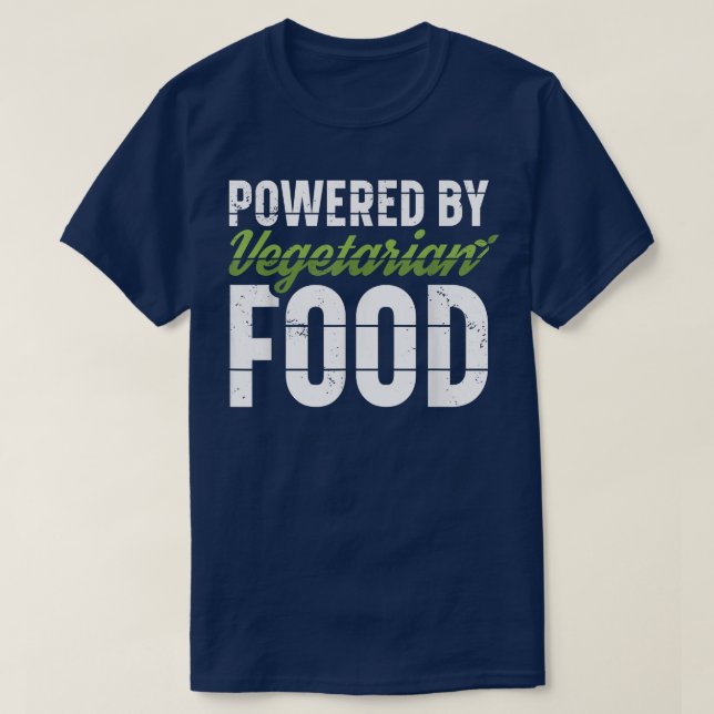 Camiseta Impulsado Por La Comida Vegetaria Vegan Diet Labor (Diseño del anverso)