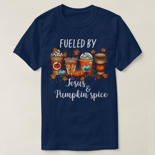 Camiseta Impulsado Por La Especie De Calabaza Y La Caída De (Diseño del anverso)