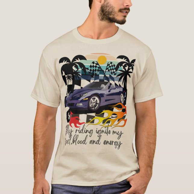 Camiseta Impulsado por la pasión,Perfecto regalo de cumplea (Anverso)