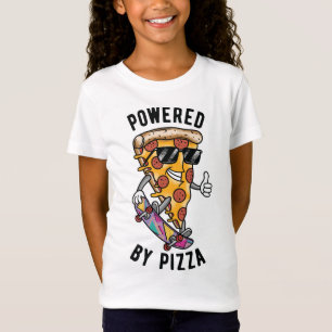 Camiseta Impulsado por la pizza, el divertido amor de la pi