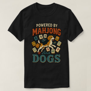 Camiseta Impulsado por Mahjong y Beagles: Arte de Pixel Ama