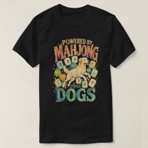 Camiseta Impulsado por Mahjong y perros acuarela Labrador